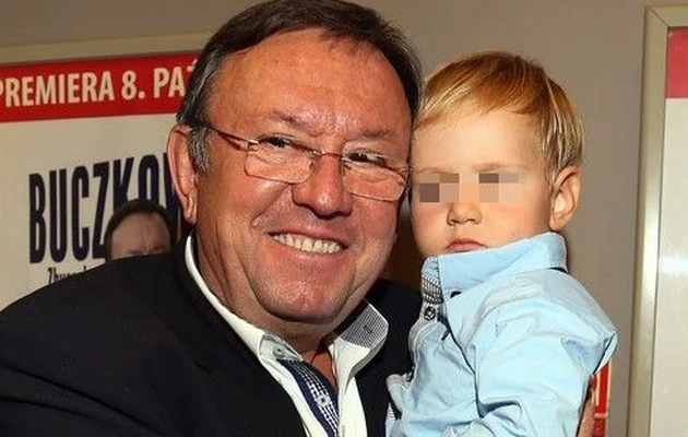 Zbigniew Buczkowski z wnukiem Zbigniew Buczkowski z wnukiem