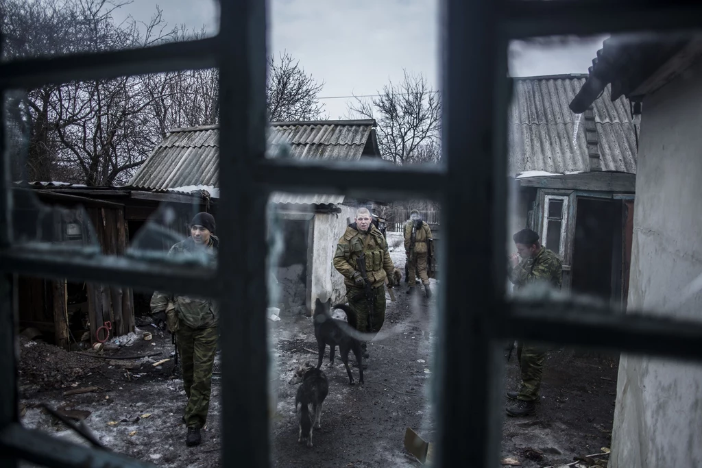 Patrol prorosyjskich separatystów w pobliżu Debalcewa, zdjęcie ilustracyjne Patrol prorosyjskich separatystów w pobliżu Debalcewa, zdjęcie ilustracyjne