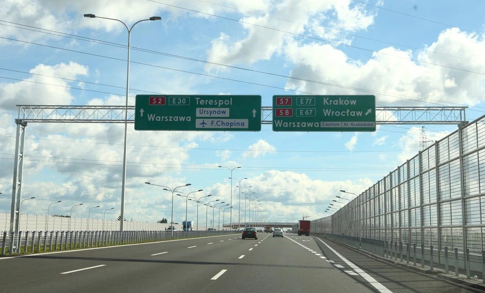 Obecnie autostrada A2 kończy się w Warszawie