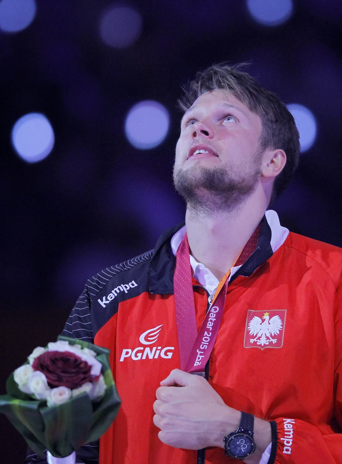 Podczas efektownej ceremonii polscy piłkarze ręczni odebrali brązowe medale mistrzostw świata w Katarze Podczas efektownej ceremonii polscy piłkarze ręczni odebrali brązowe medale mistrzostw świata w Katarze