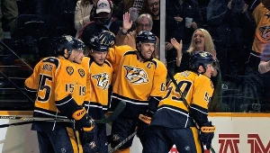 Radość hokeistów Nashville Predators 
