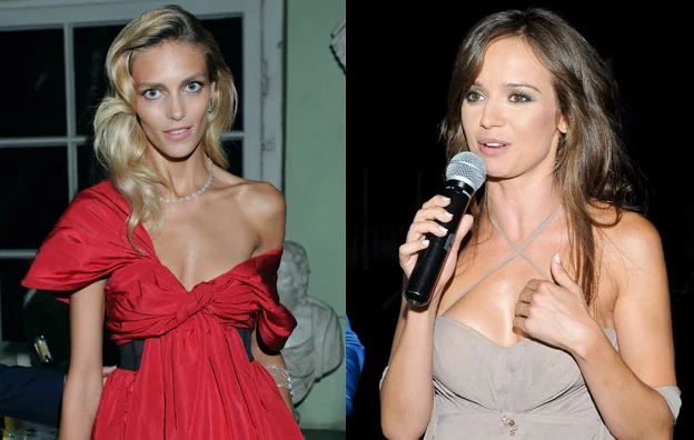 Anja Rubik i Ania Przybylska