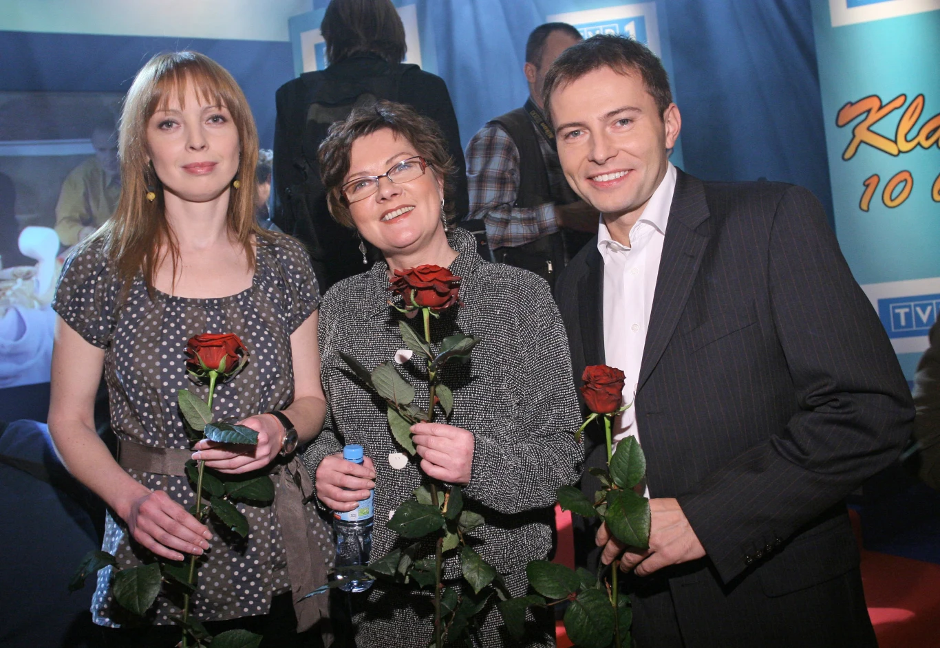 Katarzyna Tlałka z Agnieszką Kotulanką i Tomaszem Bednarkiem 