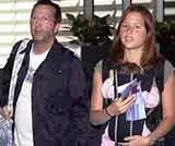 Eric Clapton z żoną i córką Eric Clapton z żoną i córką