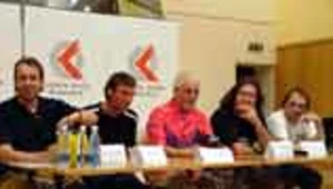Procol Harum na konferencji prasowej w Katowicach