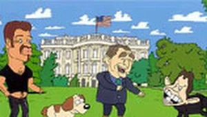 Kadr z teledysku do piosenki "Shoot The Dog"