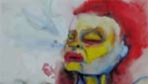 Jeden z obrazów Marilyn Mansona