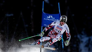 Hannes Reichelt na trasie supergiganta w Beaver Creek