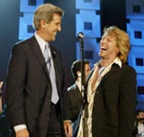 Jon Bon Jovi i John Kerry