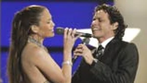 Jennifer Lopez i Marc Anthony podczas Grammy Awards