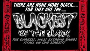 Plakat zapowiadający trasę "Blackest Of The Black"