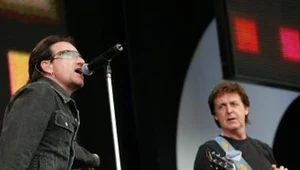 Bono (U2) i Paul McCartney podczas Live 8