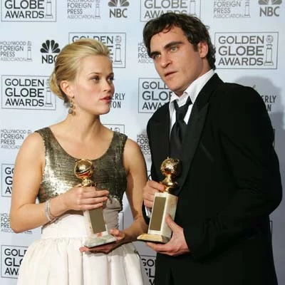 Reese Witherspoon i Joaquin Phoenix ze Złotymi Globami