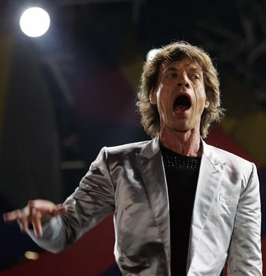 Mick Jagger (The Rolling Stones) na Copacabanie Mick Jagger (The Rolling Stones) na Copacabanie