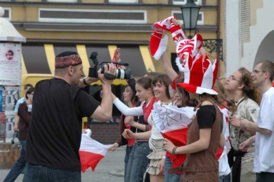 Na planie teledysku "Football"