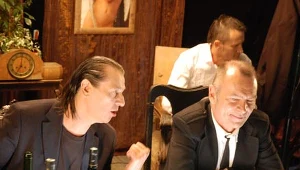 Maciej Maleńczuk i Wojciech Waglewski na planie - fot. Mirek Olszówka