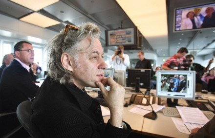 Bob Geldof w hamburskiej siedzibie "Bilda"