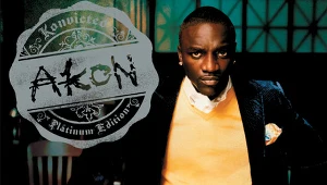 Akon na okładce płyty "Konvicted - Platinum Edition"