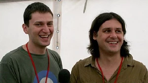 Gutek i Piotr Banach (Indios Bravos) na Woodstocku