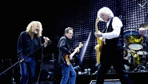 Led Zeppelin w O2 Arena (John Paul Jones w środku) fot. Kevin Westenberg