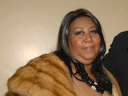 Aretha "Mors" Franklin w futrze fot. Frank Micelotta