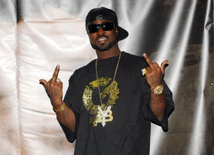 Young Buck pozdrawia 50 Centa fot. Brad Barket Young Buck pozdrawia 50 Centa fot. Brad Barket