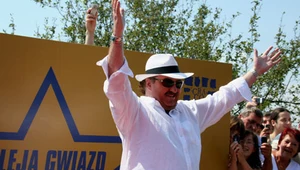 Krzysztof Krawczyk tuż po odsłonięciu gwiazdy w Krakowie