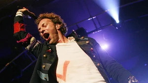 Chris Martin, wokalista Coldplay - fot. Scott Gries