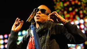 Jay-Z podczas występu na Glastonbury Festival
