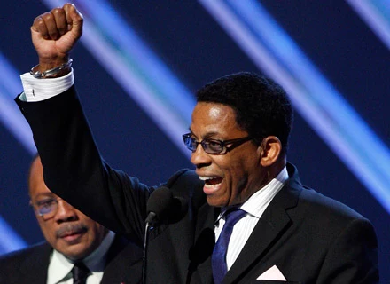 Herbie Hancock podczas gali Grammy - fot. Kevin Winter Herbie Hancock podczas gali Grammy - fot. Kevin Winter