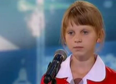 Klaudia Kulawik podczas występu na castingu w Katowicach Klaudia Kulawik podczas występu na castingu w Katowicach