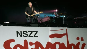 David Gilmour podczas koncertu w Gdańsku