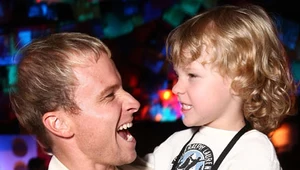 Brian Littrell z synem Baylee fot. Alberto E. Rodriguez