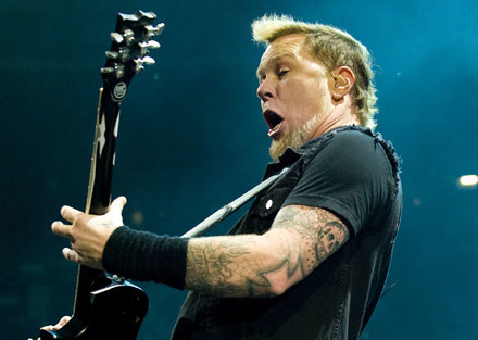 James Hetfield (Metallica): "Toaleta jest w sali obok!" fot. Jeff Fusco