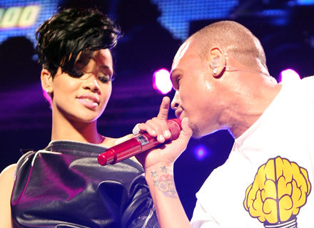 Rihanna i Chris Brown - fot. Scott Gries