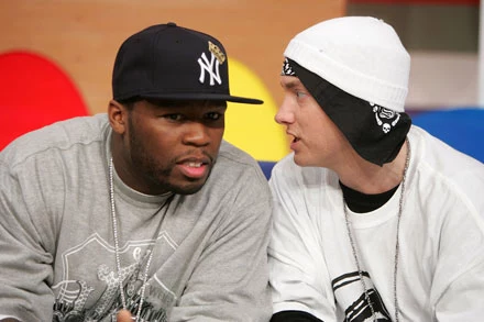 50 Cent i Eminem fot. Scott Gries