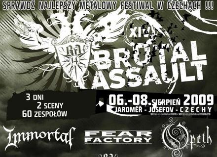 Plakat zapowiadający Brutal Assault 2009 Plakat zapowiadający Brutal Assault 2009
