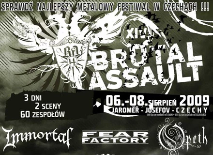 Plakat reklamujący Brutal Assault 2009