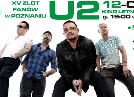 Plakat zapowiadający zlot fanów U2 w Poznaniu