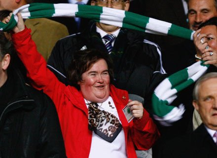 Susan Boyle: "Go Bhoys!" fot. Jeff J Mitchell