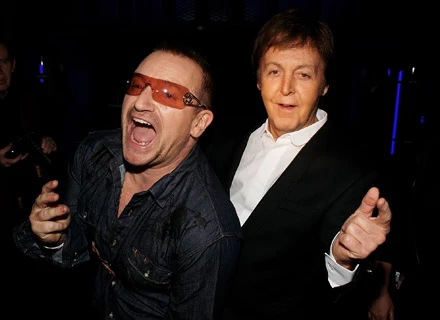 Bono (U2) i Paul McCartney rywalizują o Złoty Glob