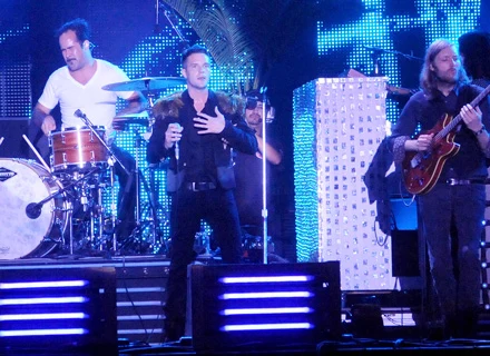 Ronnie Vannucci i Brandon Flowers - fot. Jeff Gentner Ronnie Vannucci i Brandon Flowers - fot. Jeff Gentner