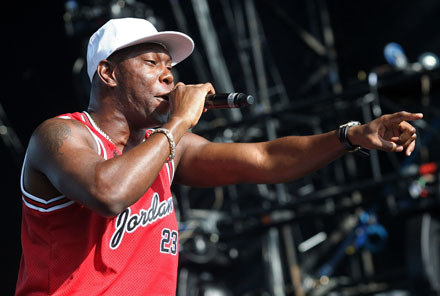 Dizzee Rascal podczas koncertu w Brisbane fot. Bradley Kanaris