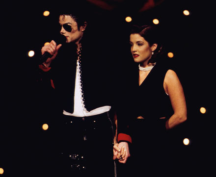 Michael Jackson i Lisa Marie Presley w 1994 roku fot. Frank Micelotta