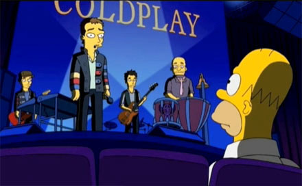 Coldplay w "Simpsonach"