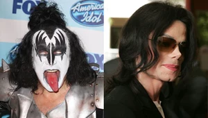 Gene Simmons (fot. Jason Merritt) oskarża Michaela Jacksona (fot. Carlo Allegri)