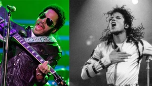 Lenny Kravitz i Michael Jackson - fot. Sean Gardner / Dave Hogan