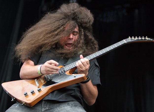 Claudio Sanchez (Coheed And Cambria) w akcji - fot. Roger Kisby