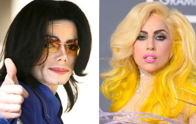 Michael Jackson (fot. Christina Barany) i Lady GaGa (fot. Jason Merritt)