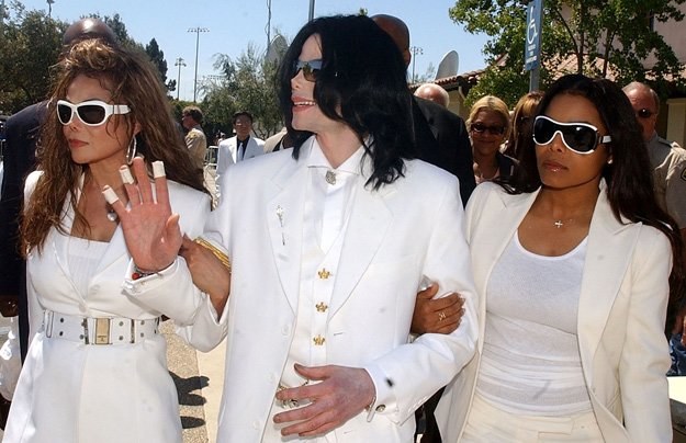 Michael Jackson z siostrami: LaToyą i Janet - fot. Pool